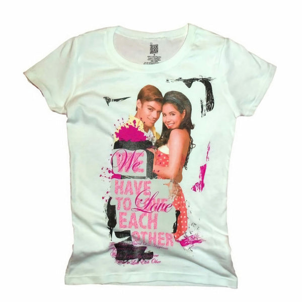 Teen Beach Movie We Have To Love Each Other Juniors White T-Shirt