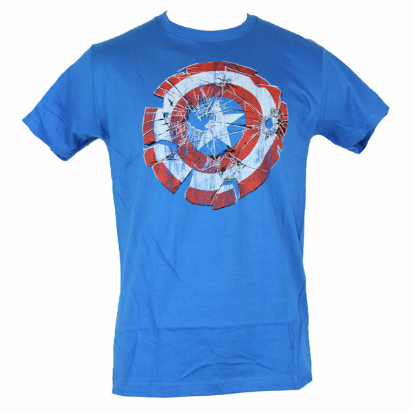 Captain America Glass Shield Logo T-Shirt